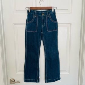 Carhartt Girls Adjustable Waist Flap Back Pockets Jeans Size 8